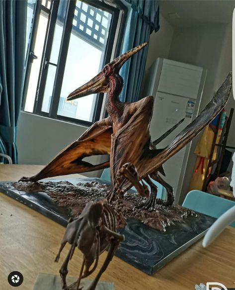 Pteranodon Tattoo, Reference For Painting, Art Diorama, Sculpture Illustration, Sculpting Ideas, Clay Sculpting, Paleo Art, Dinosaur Art, Jurassic Park World