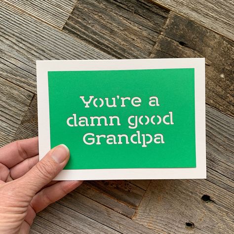 Card For Grandpa, Grandpa Card, Grandparents Day Cards, Grandma Cards, Happy Grandparents Day, Laser Cut Cards, Moving Cards, Mom Support, Happy Anniversary Cards