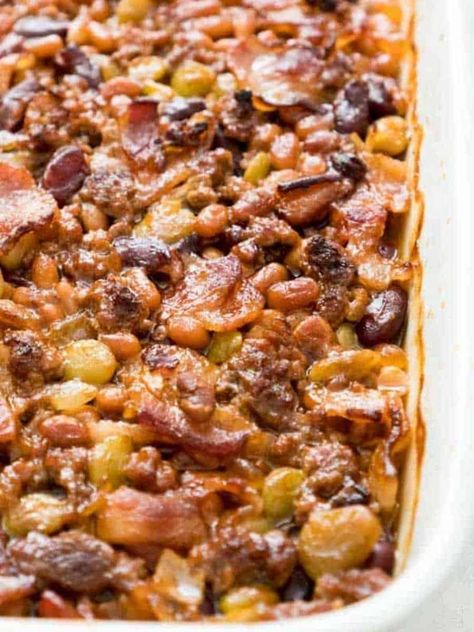 Calico Baked Beans, Calico Beans Recipe, Baked Bean Casserole, Calico Beans, Kinds Of Beans, Steak House, Dry Mustard, Bean Casserole, Picnic Foods