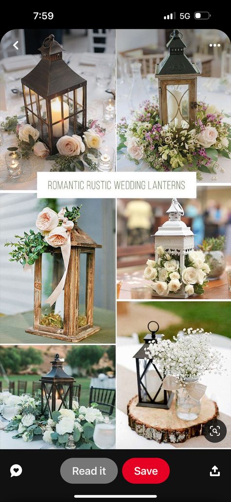 Romantic Rustic Wedding, Rustic Wedding Decorations, Rustic Wedding Ceremony, Tafel Decor, Lantern Centerpieces, Bridal Decorations, Wedding Lanterns, Rustic Wedding Centerpieces, בר מצווה