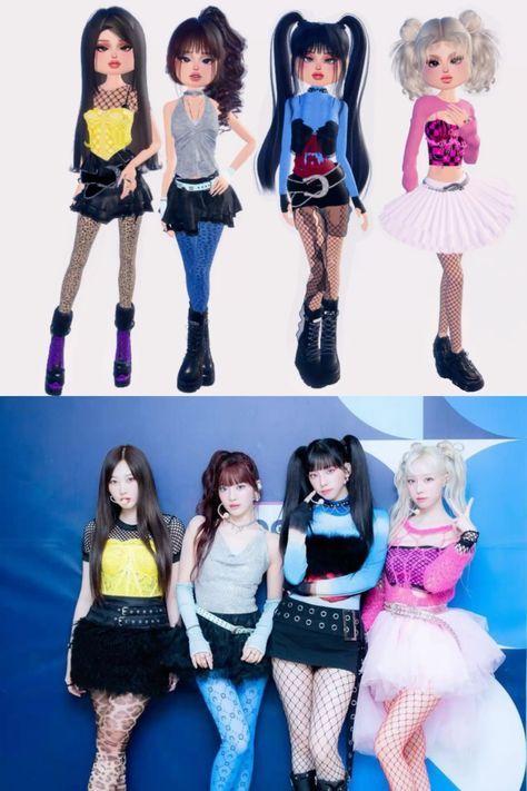 Concert Outfits Dti, Ningning Supernova Outfit, Dti Theme New Years Eve, Aespa Supernova Outfit, Kpop Dress To Impress Outfit, Dress To Impress Kpop Theme, Dress To Impress Concert Outfit, Kpop Dti Outfit, Dress To Impress New Years Eve