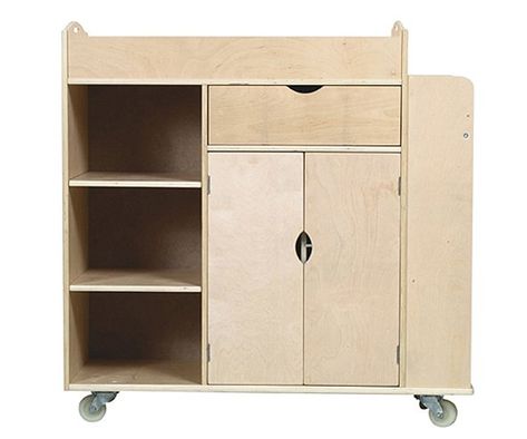 You'll love the Art Equipment 10 Compartment Teaching Cart with Casters at Wayfair - Great Deals on all School Furniture & Supplies products with Free Shipping on most stuff, even the big stuff. Craft Supply Storage, Woodworking Equipment, Coffee Cart, Moving Supplies, Wooden Storage Cabinet, Classroom Storage, Art Cart, Wood Storage Cabinets, Mobile Storage