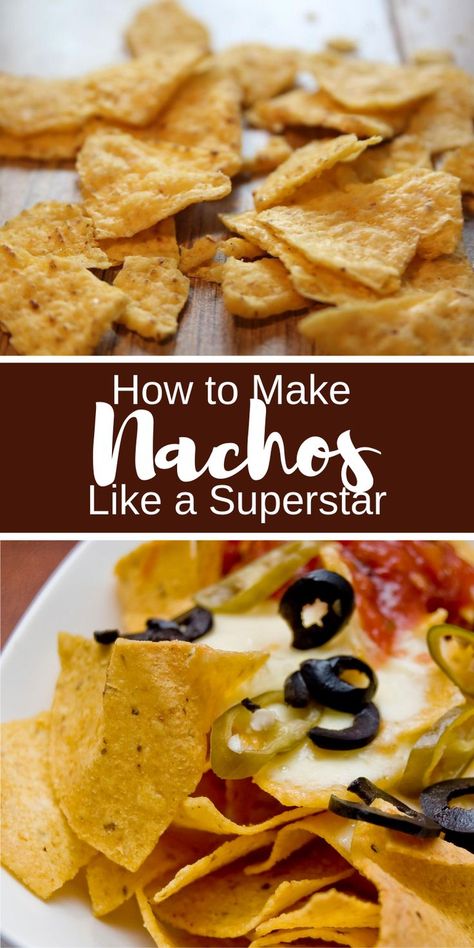 Nacho Chips Recipe, Nacho Plate, Ultimate Nachos, How To Make Nachos, Baked Nachos, Homemade Nachos, Nacho Chips, Food Film, Loaded Nachos