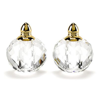 Badash Crystal Zendra Salt and Pepper Shaker Set Color: What Is Life, Salt And Pepper Grinders, Salt And Pepper Set, Gold Top, Silver Art, Handmade Gold, Salt And Pepper Shaker, Salt And Pepper Shakers, Stemware