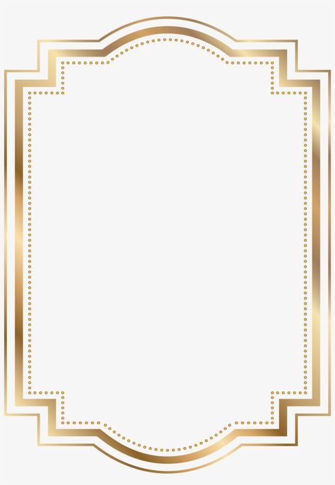 Card Borders, Gold Border Design, Clip Art Frames Borders, Gold Clipart, Golden Frame, Frame Border, Couple Wedding Rings, Borders And Frames, Decorative Borders