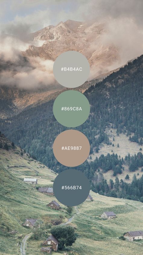 Green And Beige Color Palette Interior, Forest Theme Color Palette, Modern Earth Color Palette, Down To Earth Color Palette, Muted Color Palette Bedroom, Green Pallette Aesthetic, Midwest Color Palette, Forest Nursery Color Palette, Green And Charcoal Color Palette