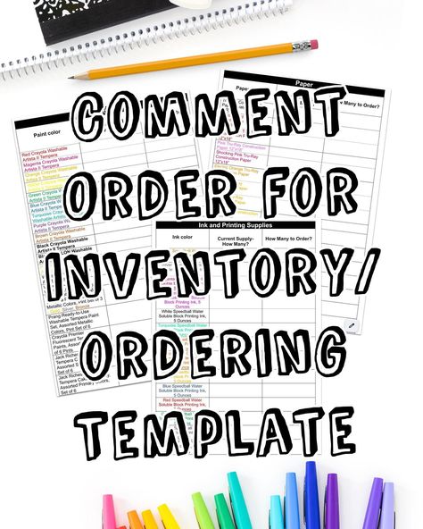 Favorite Art Supplies 🔴 I have to turn in my supply requests before the last day of school. 🟠 First, I inventory what is leftover and the 2nd art teacher does the same 🟡 I order the bulk of my supplies from School Specialty 🟢 Curious, what are your all time favorite supplies? 🔵 Editable inventory/ordering template available on my TPT that shows exactly what I order for my K-6 art room 🟣 Want me to send you the art class inventory/ordering link? Message me the word ORDER #artteachertpt #artro... Art Supplies List, Word Order, Construction Paper, List Template, Last Day Of School, Art Teacher, Last Day, Elementary Art, Art Room