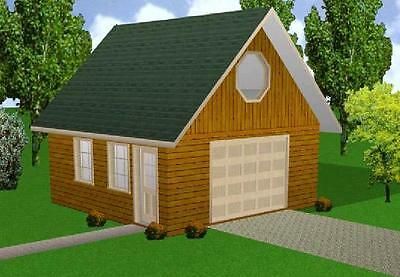 CABIN W/LOFT 24X32 Plans Package, Blueprints & Material List - $49.95 | PicClick 20x20 Garage, Garage With Loft, Loft Plans, Roof Truss Design, Wall Layout, Cabin Loft, Loft Plan, Furniture Risers, Garage Loft