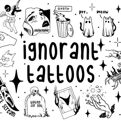 I will create awesome ignorant tattoos set Tattoo Art Drawings Sketches, Ignorant Tattoo, Ignorant Tattoos, Tattoos Set, Ignorant Style Tattoo, Flash Tattoo Designs, Tattoo Style Drawings, Tattoo Design Book, 1 Tattoo