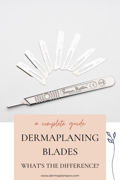 Learn about the different types of dermaplaning blades available to professionals. How Often To Dermaplane, Dermaplaning Directions, Derma Planing Face, Dermaplane Facial Benefits, Benefit Of Dermaplaning, Dermaplane Facial, Different Skin Types, Content Ideas, All Skin Types