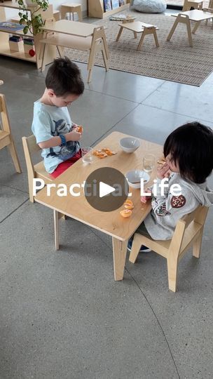 4K views · 98 reactions | Within the Montessori practical life area of focus, lessons can be as simple as peeling an orange. This particular activity in the classroom is designed for children between ages 3 and 6 and has numerous benefits such as: 

🍊Developing fine motor skills 

🍊 It helps develop order and coordination 

🍊 Encourages independence 

🍊 Strengthens the finger muscles and increases concentration 

What are some of your child’s favorite practical life activities? Let us know in the comments below! | Montessori Children’s Furniture | thecowboycameraman · Slowed Macarena Peeling An Orange, Life Activities, Practical Life Activities, Montessori Practical Life, Practical Life, Pre School, Orange Peel, In The Classroom, The Classroom