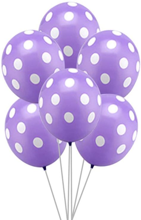 AmazonSmile: AnnoDeel 50 pcs 12inch Polka Dot Balloons,Purple Polka Dot Balloons for Brithday Balloon Wedding Balloon Party Decoration : Toys & Games How To Make Purple, Polka Dot Balloons, Wedding Balloons, Free Amazon Products, Book Box, The Balloon, Balloon Garland, Party Balloons, Balloon Decorations