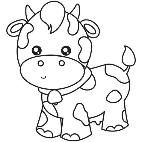 12 Cow Coloring Pages & Outlines – Best Cute Cow Scenes Cow Coloring Pages, Cow Drawing, Cow Colour, Cow Clipart, Cat Coloring Page, Cute Cow, Easy Coloring Pages, Baby Cows, Mermaid Coloring