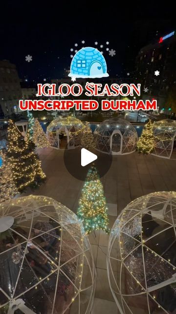 Rachael Guigno| Family friendly food, fun & travel on Instagram: "✨Step into a winter wonderland at @unscripteddurham !✨🎄 Escape the chilly air and cozy up in one of their rooftop igloos, surrounded by city lights and holiday vibes. Perfect for date nights, friend gatherings, or a unique family experience, each igloo is decked out with comfy seating, and a warm, inviting atmosphere. ❄️🍹

Indulge in seasonal cocktails, hot chocolate, and delicious bites while taking in breathtaking views of downtown Durham. Whether it’s a festive celebration or just a memorable night out, the rooftop igloo experience is the ultimate way to embrace the season! 

🎄❤️ #UnscriptedDurham #IglooExperience #DurhamNC #winterwonderland #durham #durhamfoodie #trianglefamilyfun #trianglefamily #raleigh #raleighnc # Seasonal Cocktails, Seasonal Cocktail, Comfy Seating, Fun Travel, Holiday Vibes, Holiday Events, Durham Nc, City Lights, Durham