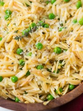 Parmesan Orzo, Orzo Recipe, Lemon Orzo, Oh Sweet Basil, How To Cook Orzo, Orzo Recipes, Soft Foods, Pea Recipes, Orzo Pasta