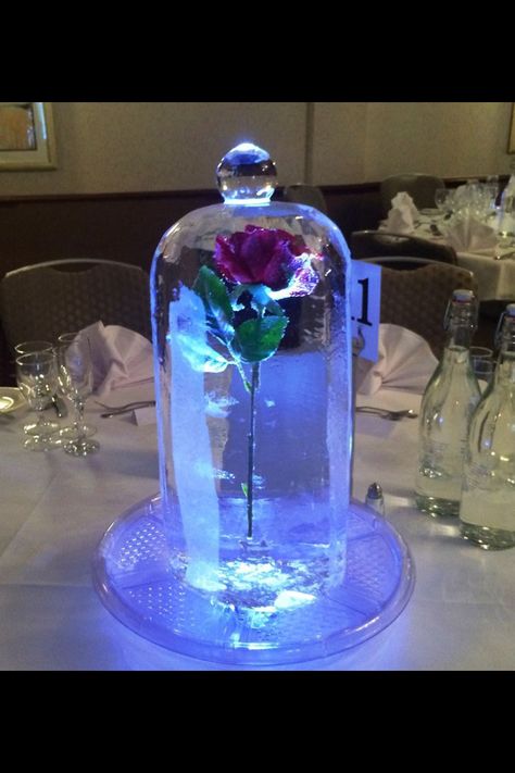 Centre piece Wedding Themes Blue, Beauty And The Beast Wedding Theme, Sweet 15 Party Ideas, Beauty And Beast Wedding, Beauty And The Beast Theme, Quinceanera Planning, Quince Decorations, Disney Wedding Theme, Beauty And The Beast Party