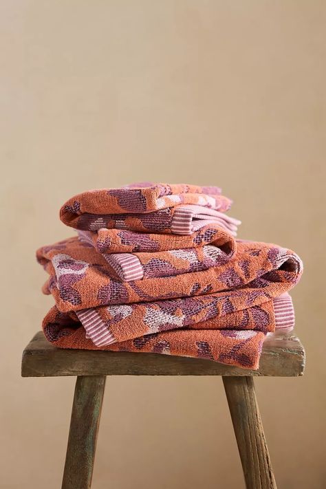 Josephine Towel Collection | AnthroLiving Anthropologie Towels, Orange Fits, Outdoor Holidays, Outdoor Holiday Decor, Towel Collection, Luxury Towels, Thanksgiving Table, Cotton Towels, Sale House