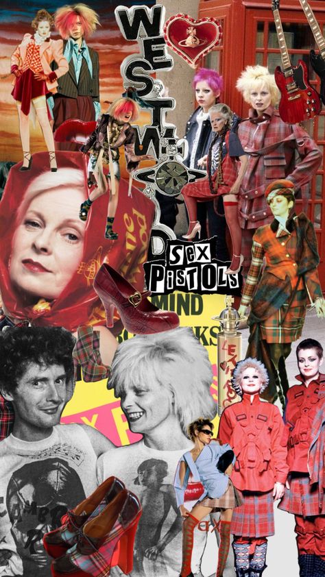 #viviennewestwood #punk #sexpistols Punk Moodboard Fashion, Vivienne Westwood 70s Punk, Vivienne Westwood Collage, Punk 70s Fashion, Identity Mindmap, Punk Fashion 70s, 70s Punk Aesthetic, Protest Fashion, Punk Moodboard