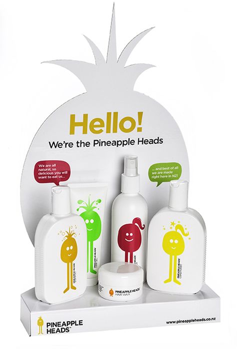 Kids hair products... Packaging Display Ideas, Product Display Ideas Creative, Posm Design Creative Retail Displays, Product Display Design Creative, Kids Packaging Design, Product Display Design, Beauty Product Display, Hair Product Packaging, Product Display Ideas