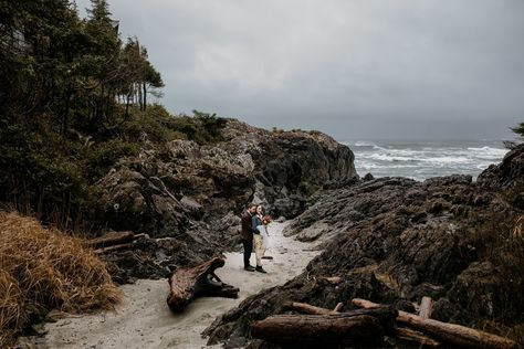 Tofino Vows for Talisa & Joel West Coast Weddings Guest written by Taryn Stare Photography Venue/Coordination: Wickaninnish Inn Hair/MUA: Rhonda @ Cedar & Rose Lifestyle Salon Florals: Crab Apple Floral #westcoastweddings #tarynstarephotography #vancouverislandweddings #tofinoweddings #wickaninnishinn #beachwedding #bride #westcoastbride #naturallybeautifulweddings #westcoastidos #westcoastlovestory #bcweddingphotographer #tofinoweddingphotographer #floralweddingdress #jeanjacket #bohobride Tofino Wedding Photography, Wickaninnish Inn, Tofino Wedding, Dawson City Yukon, Giant Waves, West Coast Wedding, Life Is What Happens, Intimate Photos, Floral Wedding Dress