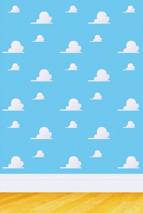 Toy Story clouds Toy Story Background, Andys Room Toy Story, Cloud Wallpapers, Birthday Background Wallpaper, Toy Story Clouds, Toy Story Andy, Andys Room, Toy Story Room, Deco Disney