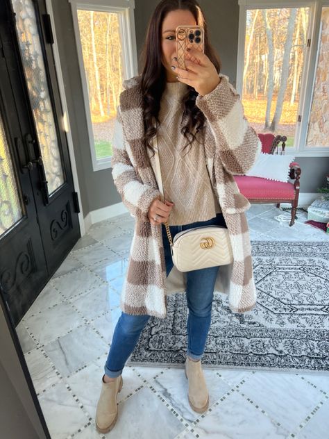 Teddy coat outfit