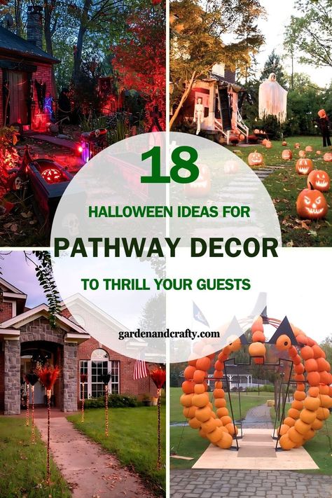 Spooky Trail Ideas, Halloween Pathway Ideas, Haunted Pumpkin Patch Yard, Candle Pathway, Pathway Decor, Pistachio Tree, Outdoor Fall Decor Ideas, Outdoor Path, Best Perennials