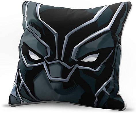 Black Panther Bedroom Ideas, Black Panther Room, Black Panther Bedroom, Black Panther Face, Marvel Decor, Spiderman Face, Black Panthers, Black Panther Marvel, Fluffy Pillows