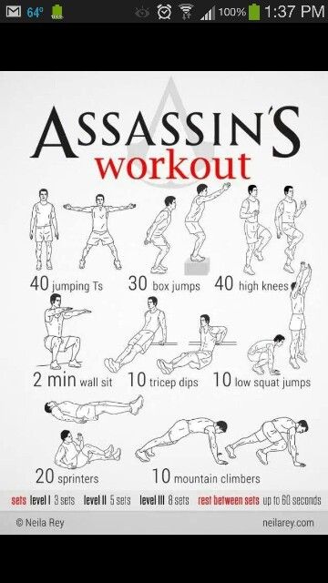 Assassin's Workout Assassins Workout, Neila Rey, 300 Workout, 100 Workout, Superhero Workout, Latihan Dada, Trening Sztuk Walki, Best Chest Workout, Fitness Routines