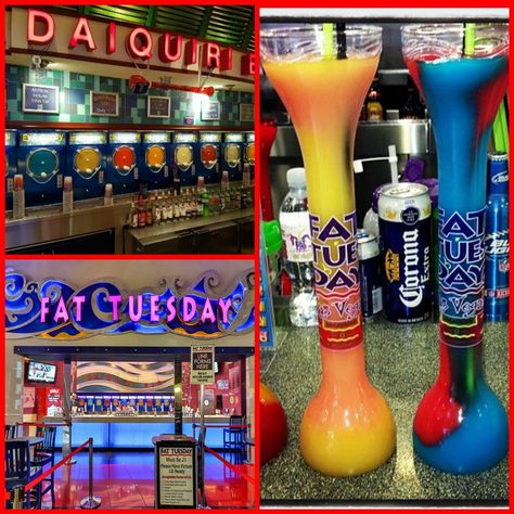 Enjoy Fat Tuesday with a drink from @Fat_Tues_day!  There are 9 locations located on the Las Vegas Strip.  🎭🎊🎉🥳🎭🎊🎉🥳🎭🎊🎉🥳🎭  #LasVegas #Vegas #FatTuesday #fattuesday2020 #drinks #alcohol #fun #celebrate #MardiGras #MardisGras #mardigras #Facebook #Twitter #Instagram Drinks In Las Vegas, Fat Tuesday Drinks, Vegas Honeymoon, Vegas Ideas, Las Vegas Birthday, Las Vegas Eats, Las Vegas Trip Planning, Vegas Bars, Vegas Trip Planning