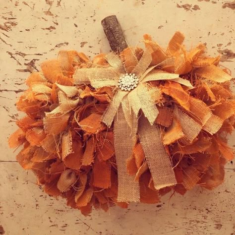 Shabby Wreath, Pumpkin Wreath Diy, Burlap Pumpkins, Dollar Tree Pumpkins, Fall Pumpkin Crafts, Fall Decor Diy Crafts, The Shabby Tree, Fall Decor Dollar Tree, Dollar Tree Fall