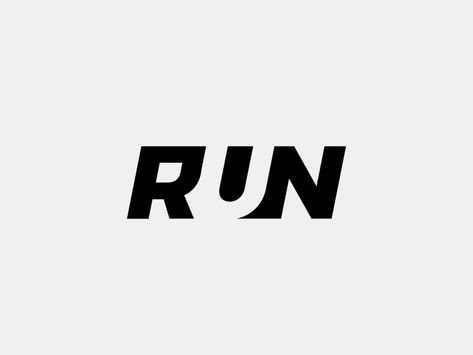 Run Logo, Sports Brand Logos, Logo Typo, Streetwear Logo, Negative Space Logos, Typographic Logo Design, Text Logo Design, Shirt Logo Design, Automotive Logo