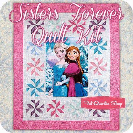 Sisters Forever by It's Sew Emma - The Jolly Jabber Quilting Blog Frozen Quilt, Quilt Kits For Sale, Frozen Fabric, Moda Fabric Quilts, Disney Quilt, Sisters Forever, Pdf Quilt Pattern, Winter Quilts, Fat Quarter Shop