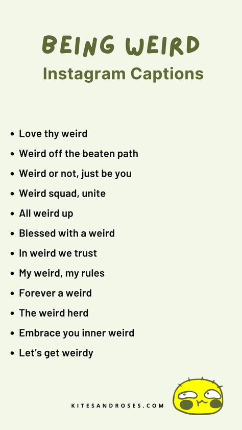 Quotes On Being Weird, Weird Captions For Instagram Selfies, Weird Captions For Friends, Captions For Weird Selfies, Fun Quotes For Friends, Weird Selfie Captions, Crazy Quotes For Friends, Crazy Friends Captions For Instagram, Crazy Instagram Captions