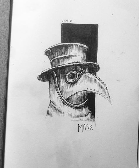 ♔ ART: Ink Illustration: Inktober ( by @strangem_ ) #inktober2017 Day 31. "Mask" Black White Illustration, Ink Illustration, White Illustration, Black And White Illustration, Ink Illustrations, Art Ink, Ballpoint Pen, Ink Drawing, Dark Art