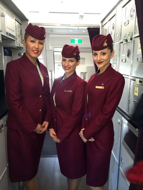 Drawing Uniform, Uniform Drawing, Qatar Airways Cabin Crew, Air Hostess Uniform, Airline Cabin Crew, Stewardess Uniform, Airline Uniforms, Airbus A350, Flight Attendant Uniform