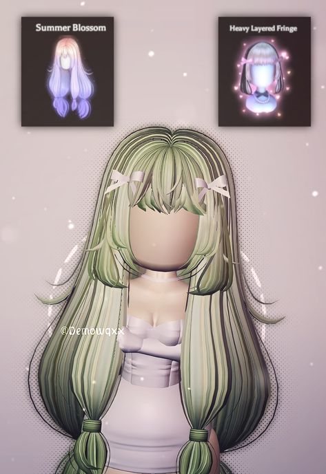 ꒰ . Hair Combo | #royalehigh #royalehighoutfitideas #aesthetic #roblox Rh Y2k Hair Combos, Fairy Grunge Royale High Outfit, Aesthetic Royale High Hair Combos, Royal High Starlight Set, Cute Royal High Hair Combos, Gyaru Rh Hair Combos, Gyaru Face Royale High, Royale High Fits Ideas, Royale High Short Hair Combos