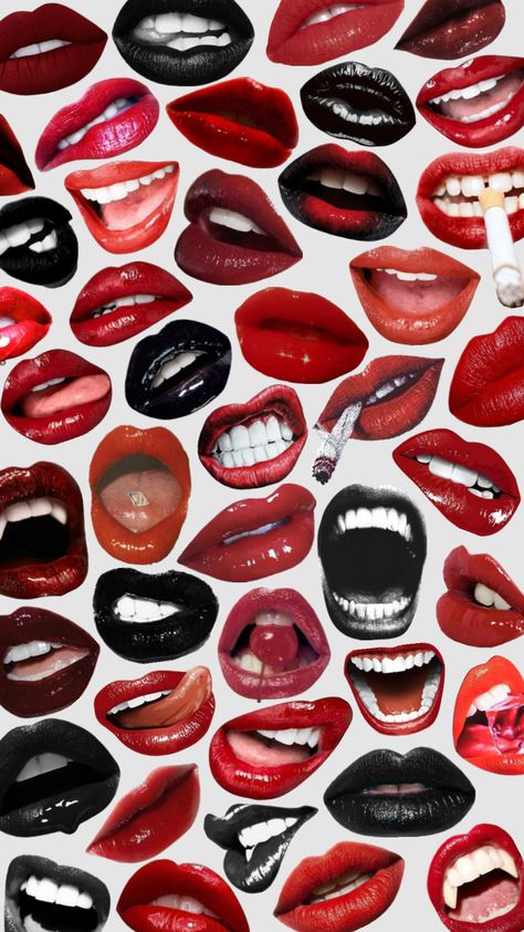 #lips #wallpaper #vibes Lips Graphic Design, Lips Wallpaper, Lips Graphic, Wallpaper Vibes, Lips, Graphic Design, Collage, Design