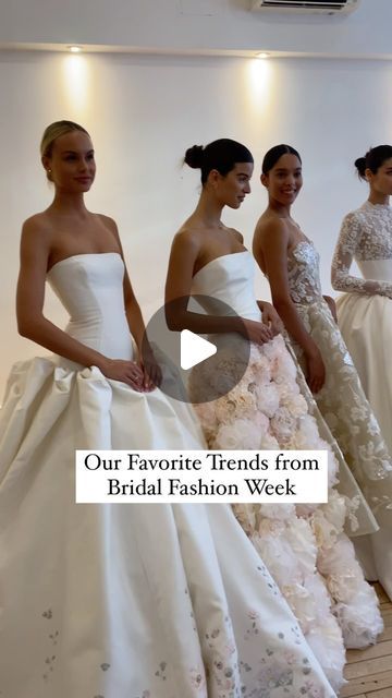 Green Wedding Shoes | Jen on Instagram: "The biggest bridal fashion trends we saw this past week at #nybfw 

2025 brides, get ready! 😍 From chic basque and drop waists to statement corsets, bows, pearls, scarves, and those show-stopping dramatic veils, the latest bridal trends are pure magic. 

We’ve rounded up even more runway faves on the site—head to the link in bio or comment TRENDS for a DM with the full feature

👉🏼 Which trend(s) are you loving the most??

#bridaltrends #weddingtrends #weddingdress #bridetobe #bridalfashion" Wedding Dress Trends 2025, Wedding Dresses 2025, Dramatic Veil, Bridal Trends, Trends 2025, Bridal Fashion Week, Wedding Dress Trends, Green Wedding Shoes, Bridal Wedding Dresses