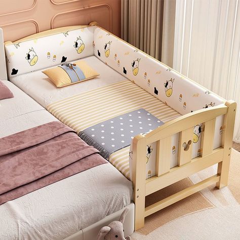 Baby Cot Ideas, Baby Bed Design, High Bed Frame, Baby Beds, Cozy Baby Room, Toddler Floor Bed, Bed With Mattress, Baby Furniture Sets, Baby Room Organization