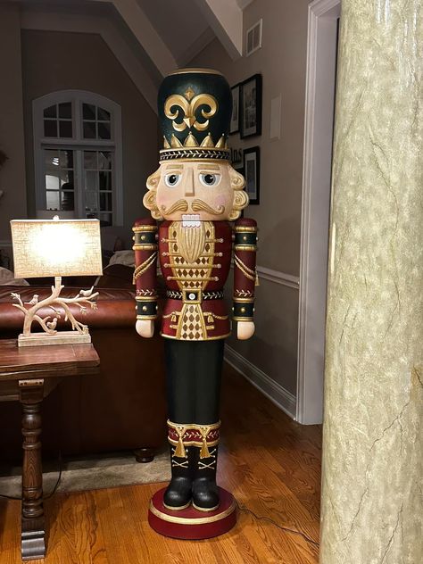 Facebook Nutcracker Makeover, Chic Christmas Decor, Nutcracker Decor, Nutcracker Christmas Decorations, Nutcracker Soldier, Christmas Time Is Here, Chic Christmas, Christmas 2017, Nutcracker Christmas