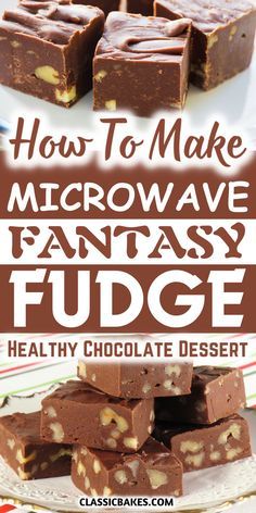 Microwave Fantasy Fudge, a popular holiday treat, is a quick and easy recipe made with butter, sugar, milk, dark chocolate chips, toasted hazelnuts, coconut, and marshmallow cream. Original Fantasy Fudge Recipe, Fantasy Fudge Recipe, Fudge Christmas, Fantasy Fudge, Gingerbread Fudge, Hibiscus Drink, Healthy Chocolate Desserts, Yummy Candy, Bark Recipes