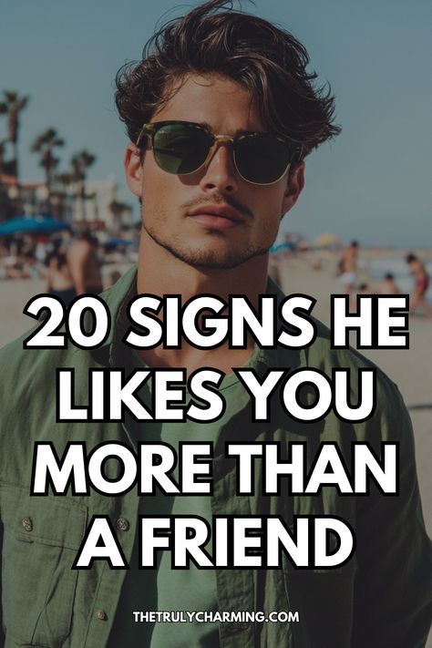 Find out the 20 signs he likes you more than a friend, helping you recognize his deeper feelings and subtle actions. In Love With My Guy Best Friend, Signs He Likes You, Signs Guys Like You, Body Language Signs, Friend Quiz, Five Love Languages, Guy Best Friend, A Guy Like You, Shy Guy