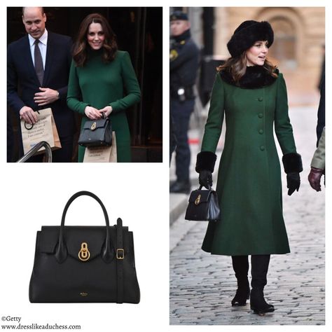 Mulberry Seaton Black Leather Top Handle Bag-Kate Middleton - Dress Like A Duchess Mulberry Seaton Bag, Kate Middleton Mulberry Bag, Aesthetic Tv, Kate Fashion, Handbag Ideas, Tote Bag Luxury, Kate Middleton Dress, Mulberry Bag, Maternity Wardrobe