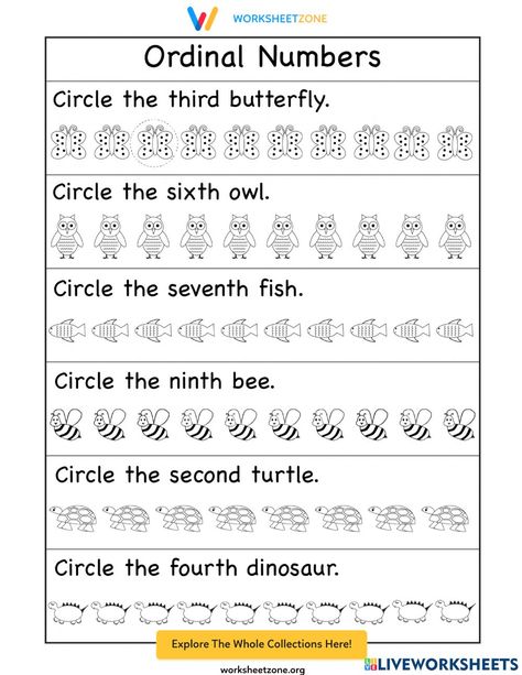 Ordinal Numbers online worksheet for K5. You can do the exercises online or download the worksheet as pdf. K2 Maths Worksheet, Number Worksheets For Grade 1, Math Primary 1 Worksheet, Ordinary Numbers Worksheet, Ordinals Worksheet For Kindergarten, Even Numbers Worksheet, Ordinal Numbers Activities Kindergarten, Ordinal Numbers Preschool, Maths Worksheet For Class 1