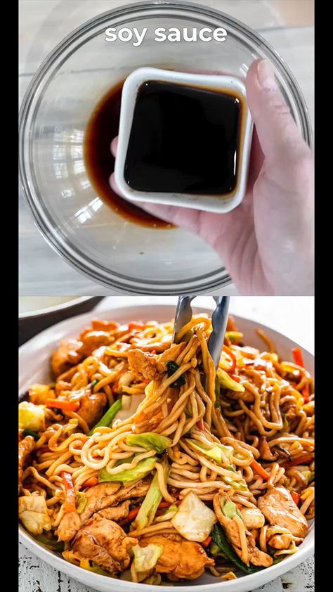 Benihana Yakisoba Copycat Recipe - Secret Copycat Restaurant Recipes Authentic Yakisoba Recipe, Yakisoba Sauce Recipe, Easy Chicken Ramen, Chicken Ramen Noodle Recipes, Yakisoba Recipe, Chicken Yakisoba, Hibachi Recipes, Onion Sprouts, Small Cabbage