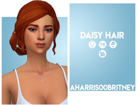 Sims 4 Vintage Glamour, Sims Memes, Sims 4 Cheats, Wedding Bun, Mod Hair, Daisy Hair, Sims Packs, Pelo Sims, Sims 4 Mm Cc