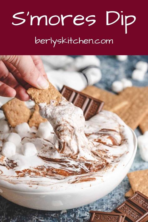 Smores Fluff Dip, S’more Dip Recipe, Easy Smores Dip, S’mores Dip Recipe, S’more Dip, Best Dessert Dips, Simple Dip Recipes, Apple Dips, Smores Dip Recipe