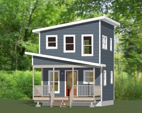 16X16 TINY HOUSE -- 465 sq ft -- PDF Floor Plan -- Model 2B - $29.99. This is a PDF Plan and will be emailed only. The item will be marked as "Shipped" when it has been sent to your email. 16X16H2B Tiny home with a loft, 1.5 bath, cooktop & laundry center. Sq. Ft: 465 (221 1st, 244 2nd) Building size: 16'-0" wide, 26'-6" deep (including porch & steps) Main roof pitch: 2/12 Ridge height: 22' Wall height: 8' Foundation: CMU blocks Vinyl siding --**--**--**--**--**--**--**--**--**--**--**--**--**-- 16x16 Tiny House, Architecture Layout, Granny Pods, Roof Pitch, Carriage House Plans, Garage Apartment Plans, Laundry Center, Apartment Plants, Cabin House Plans