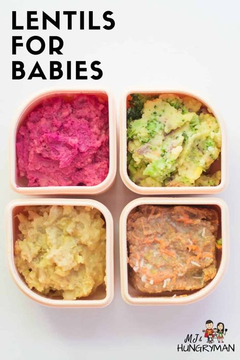 Get all your burning questions about serving lentils to your baby answered. Here are tips and EASY recipes to boost your baby's iron levels. Blw Ideas, Lentils Recipes, Blw Recipes, Sweet Potato Muffins, Food Soup, Sweet Potato Spinach, Beet Hummus, Weaning Recipes, Feeding Baby